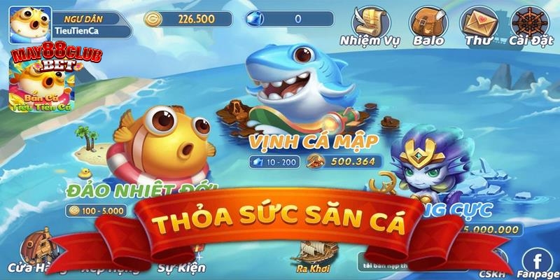 Đồ họa game tiểu tiên cá đẹp mắt và sinh động